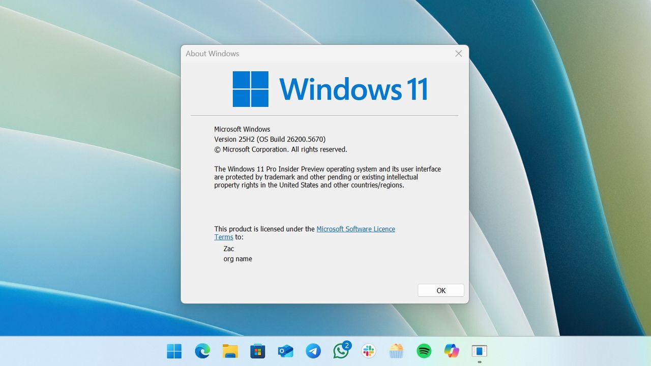 Microsoft Windows 11 25H2